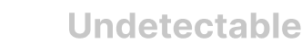 Undetectable logo